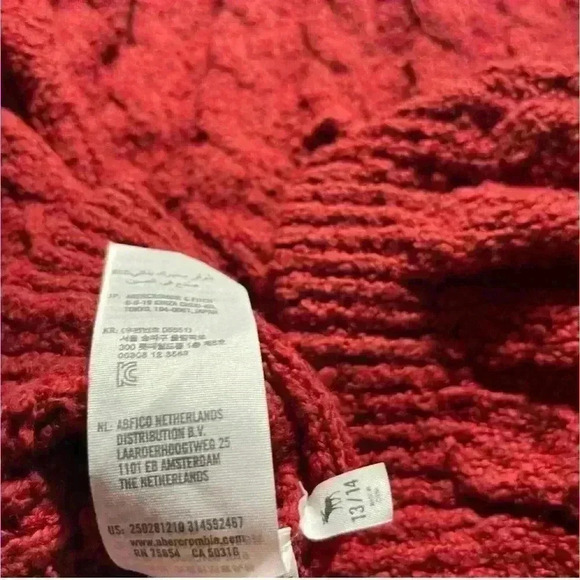 ABERCROMBIE KIDS Cable Girls Knit Sweater 
13/14 Justice NWT Long Sleeve 14 - Picture 5 of 10